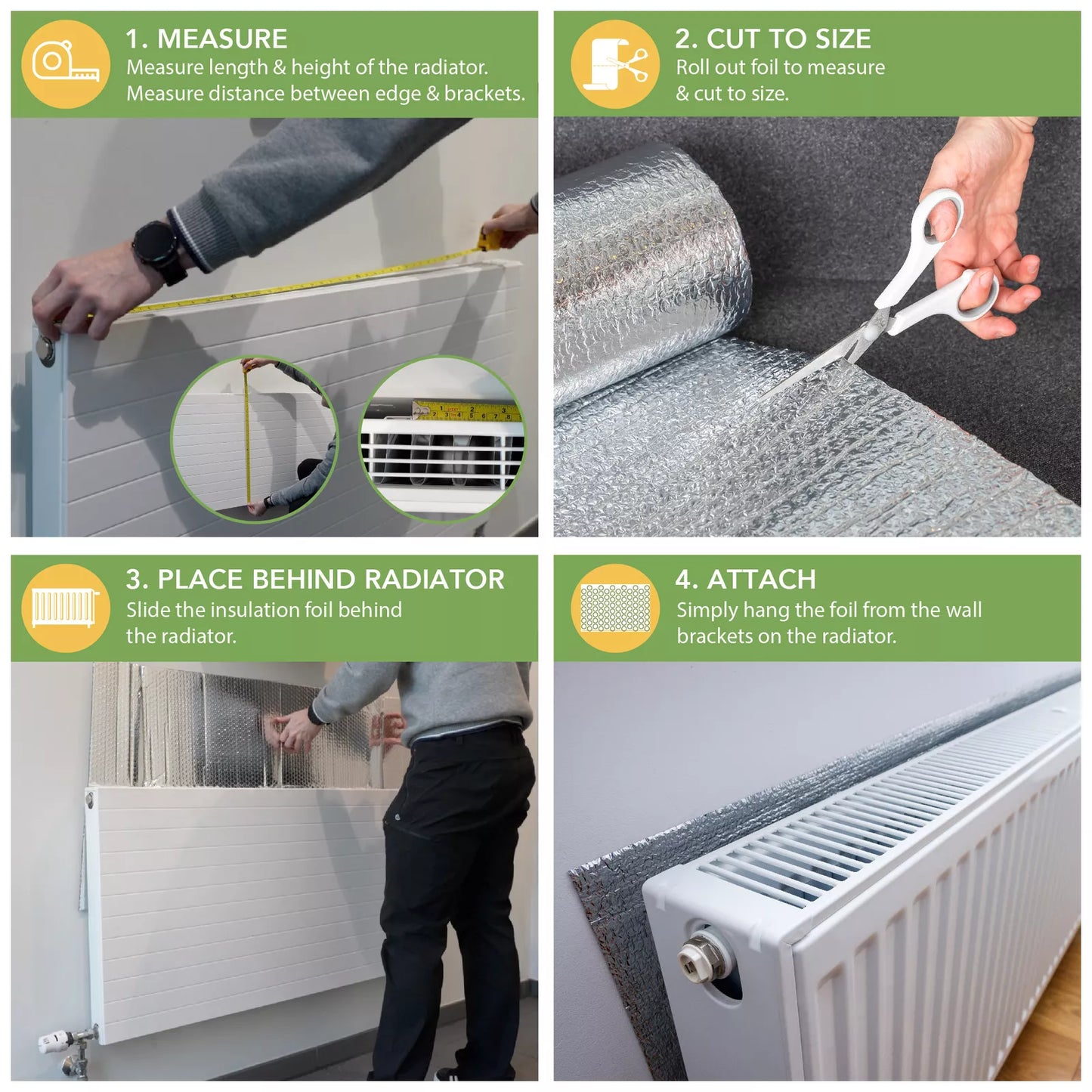 Aluminium Foil Insulation Sheets .6m and 1.2m Width. Multiple Lengths