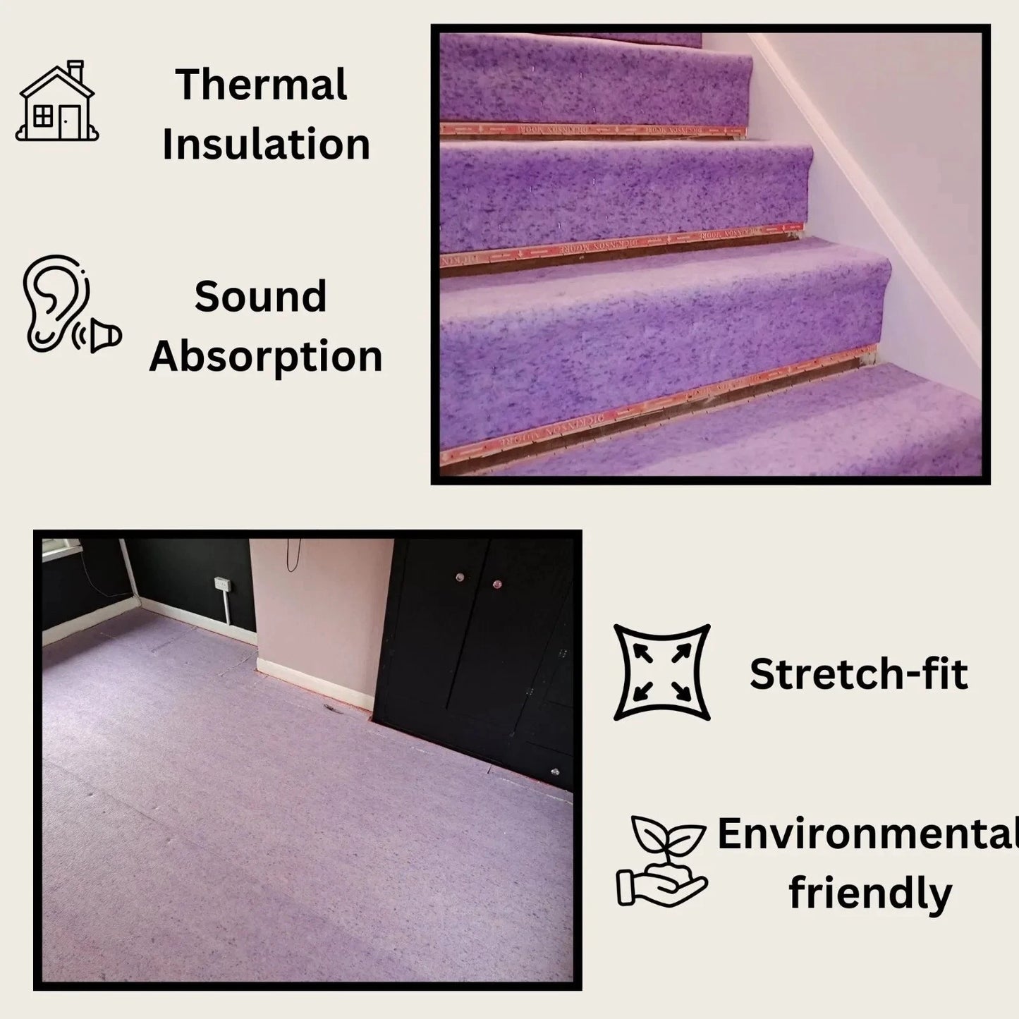 PU (polyurethane) Foam Carpet Underlay