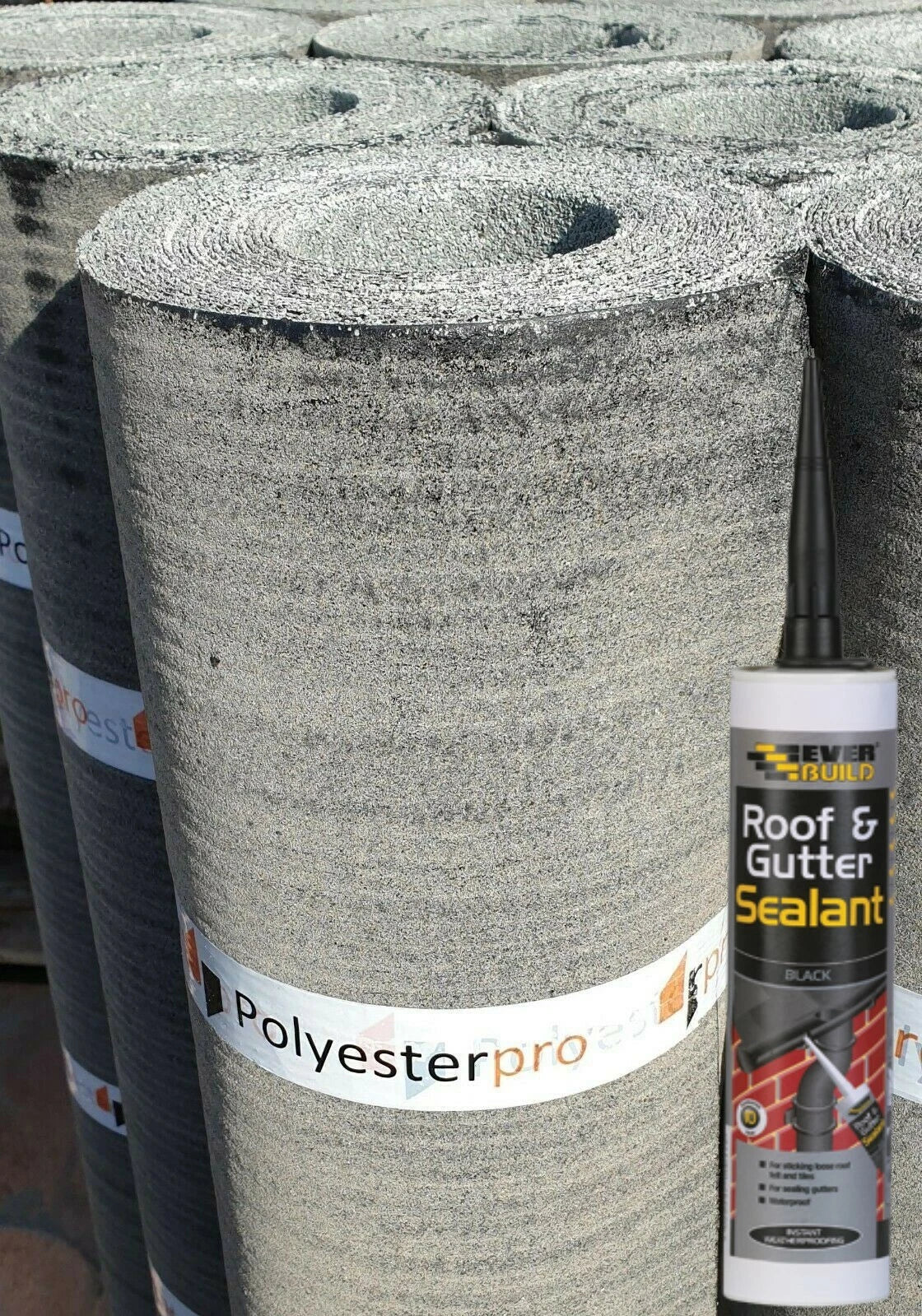 Heavy Duty Roofing Shed Felt + Nails + EVERBUILD Adhesive | 10m, 8m & 5m Rolls