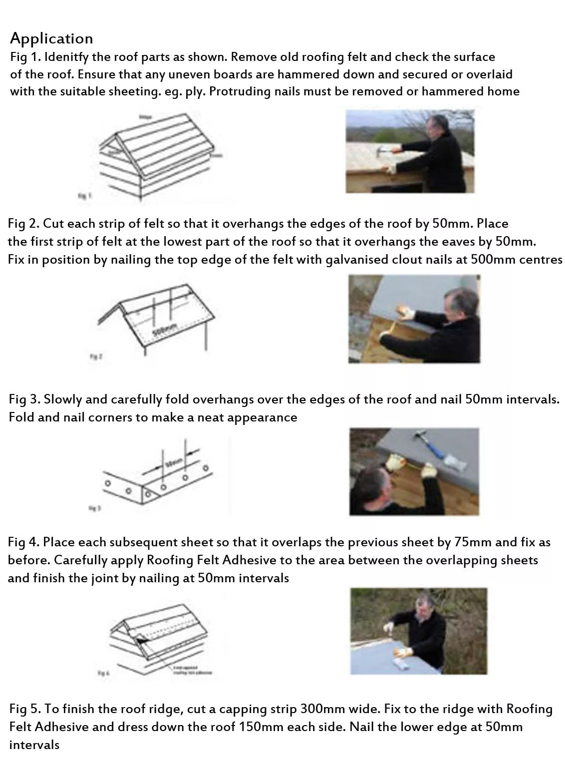 Shed Felt with Free Nails and Adhesive for Chloe-leigh Thomas