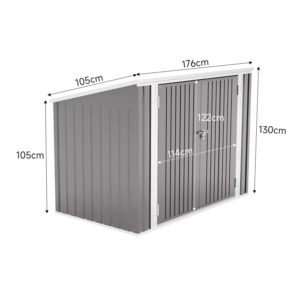 Metal Bike Shed, Storage or Bin Storage