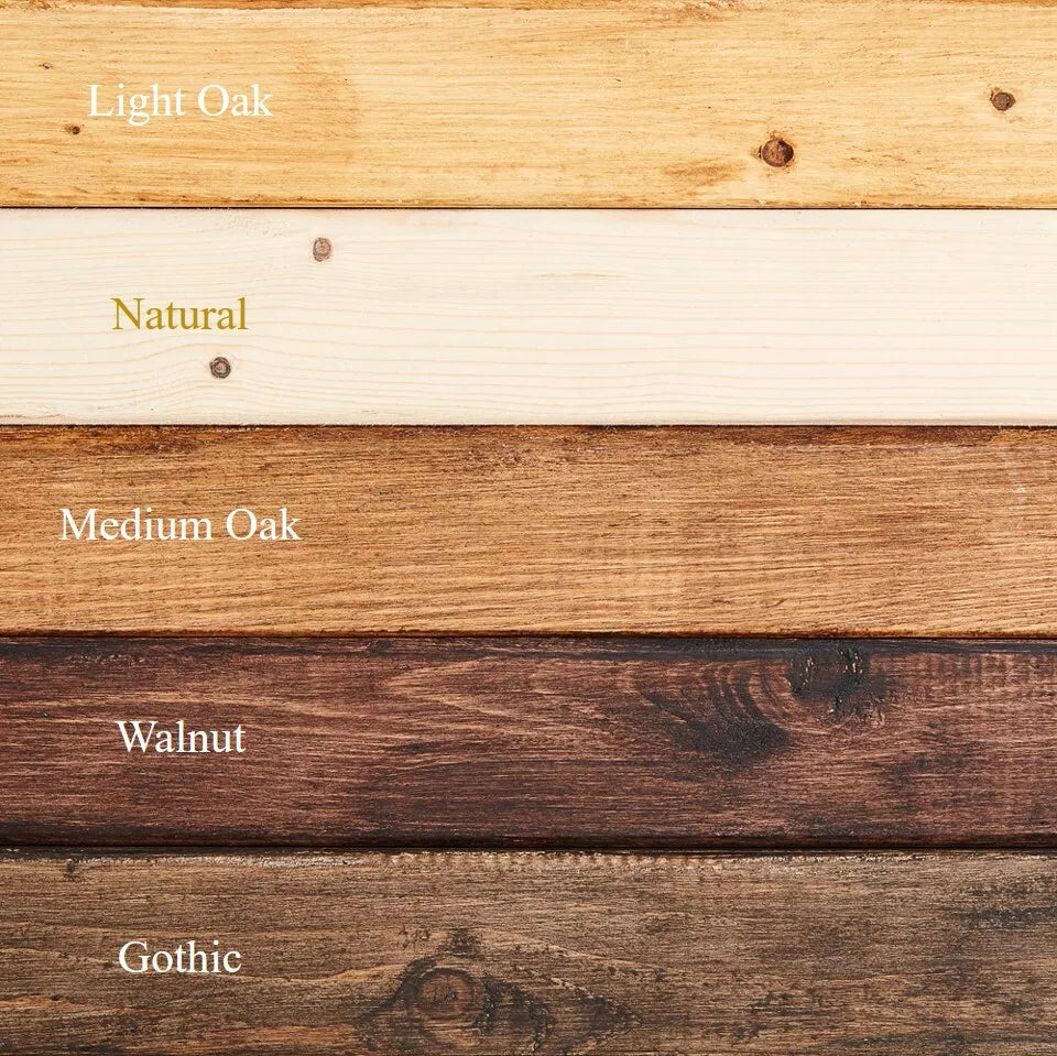 Reclaimed Planed and Stained Scaffold Board Shelving